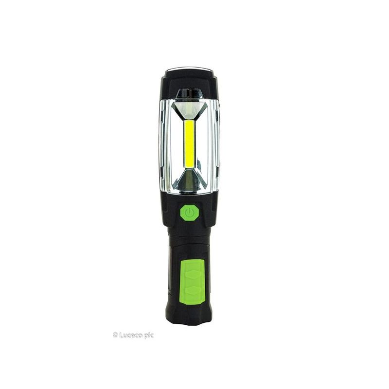 LAMPARA TRABAJO LED 3W 300LM 6500K REC. USB PL NEG/VER Lucec