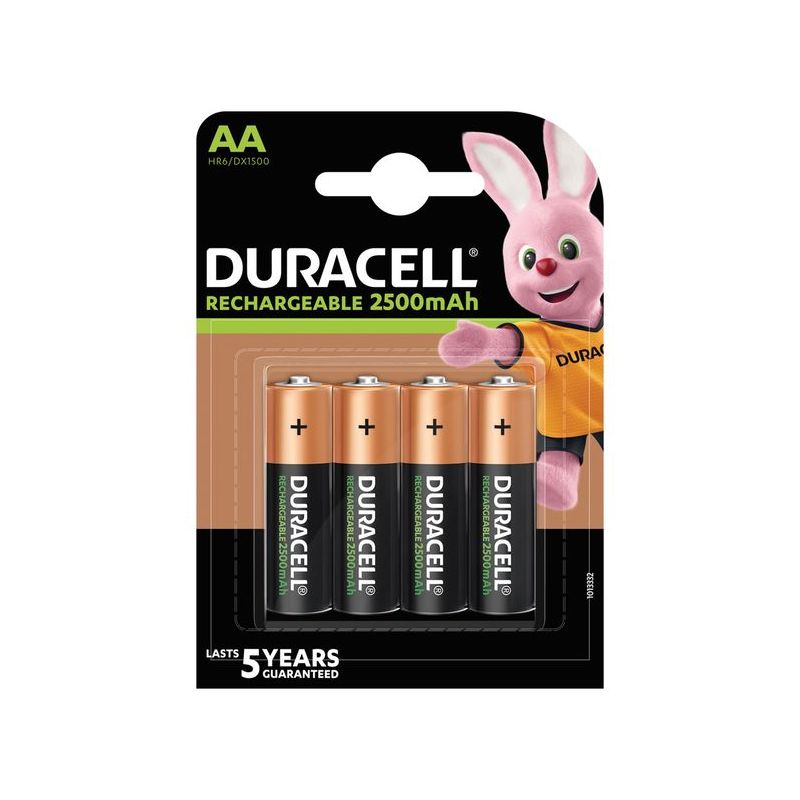 PILA RECARGABLE LR06 AA 2500mAh ULTRA DURACELL 4 PZ
