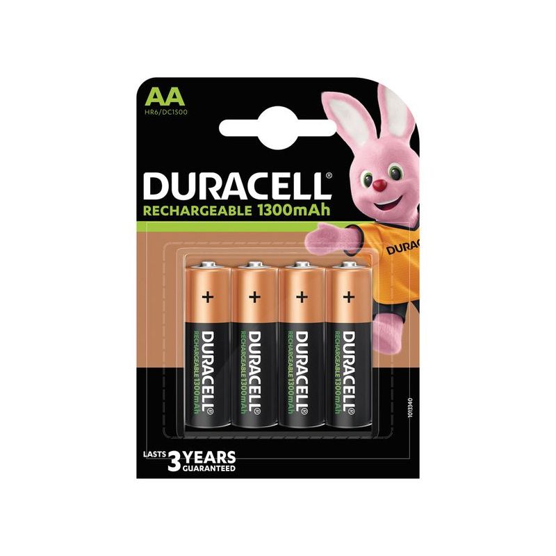 PILA RECARGABLE 1300mAh LR06 AA DURACELL PLUS 5000394039247