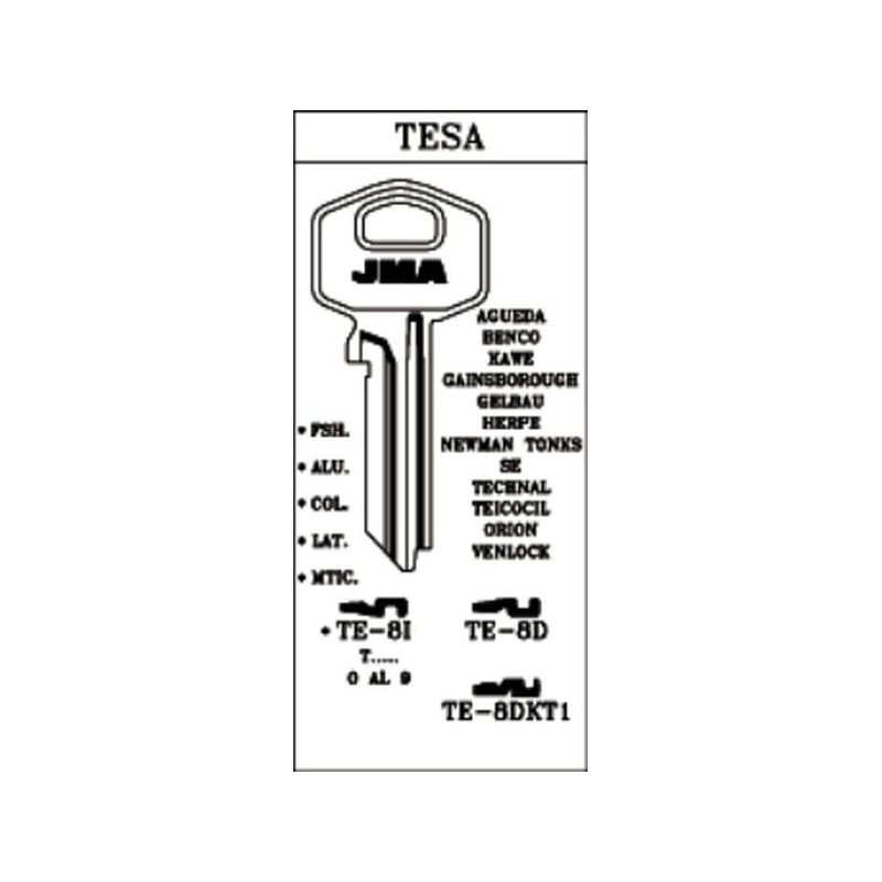 LLAVE CILINDRO EN BRUTO JMA ALU RO TE-8I ROJO