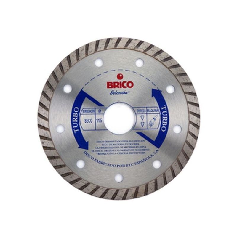 DISCO CORTE TURBO SINTERIZADO 125 MM DIAM BRICO