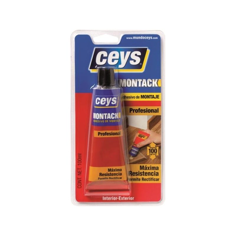 ADHESIVO MONTAJE 100 ML MONTACK TUBO CEYS