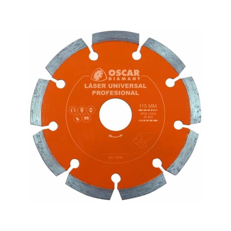 DISCO CORTE PROF LASER 115 MM DIAM OSCAR DIAMANT