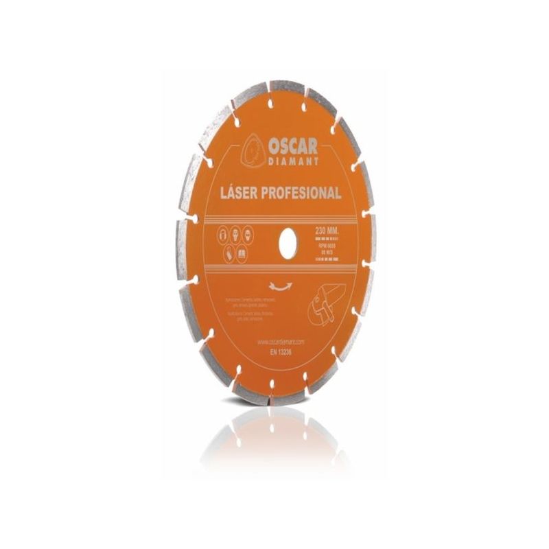 DISCO CORTE PROF LASER 230 MM DIAM OSCAR DIAMANT