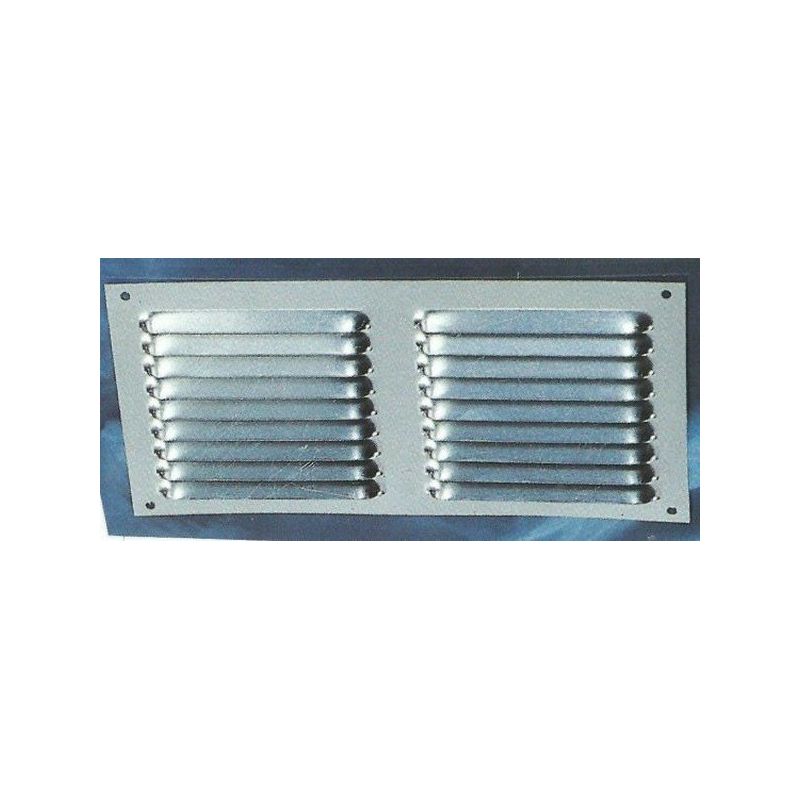 REJILLA VENT PLANA 200X100MM ALU ESM.BCO VERWAL