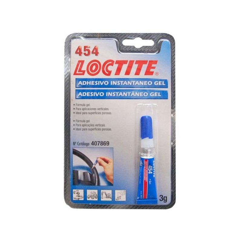 ADHESIVO INSTANTANEO GEL 3 GR LOCTITE 454 LOCTITE