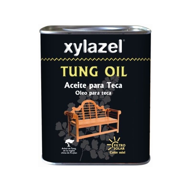 ACEITE TECA PROTECTOR MIEL TUNG OIL XYLAZEL 750 ML