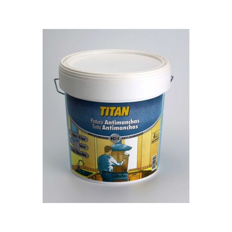 PINTURA ANTIMANCHAS 750 ML BL MATE AGUA TITAN