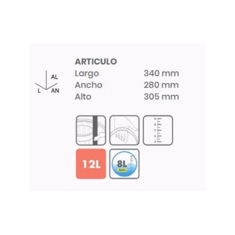 CUBO AGUA CON ESCURRIDOR TATAY AZ OVAL 10330