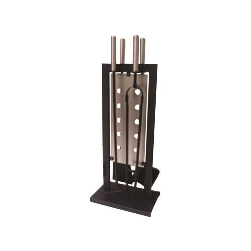JUEGO CHIMENEA CAL. H.70CM H.FORJ NEG.MAT BILLUND VIVAHOGAR