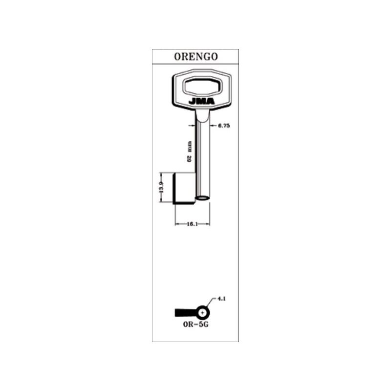 LLAVE DE GORJA EN BRUTO JMA LAT OR-5G