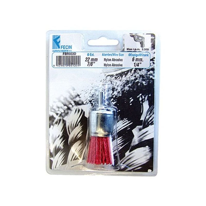 CEPILLO IND BROCHA TALADRO 022 MM NYL FECIN