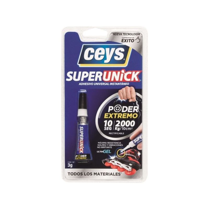 ADHESIVO INSTANTANEO FLEX 3 GR UNICK CEYS