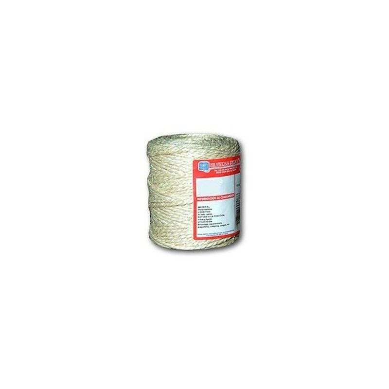 CUERDA TORCIDA 02,7MM SISAL 2 CABOS H.PERIO 35 MT