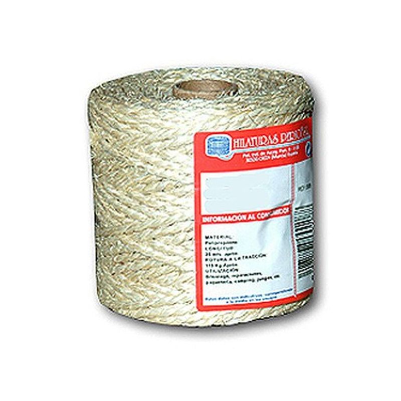 CUERDA TORCIDA 02,7MM SISAL 2 CABOS H.PERIO 50 MT