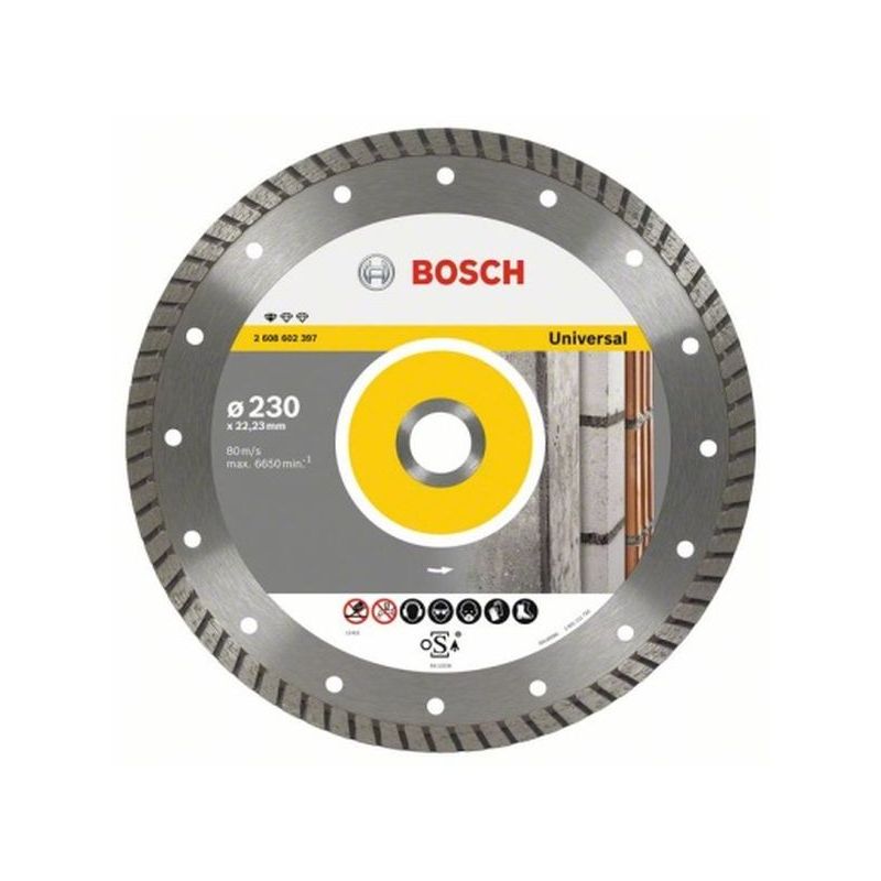 DISCO CORTE G.OBRA 115x22,2 MM TURBO DIAM UPE-T BOSCH