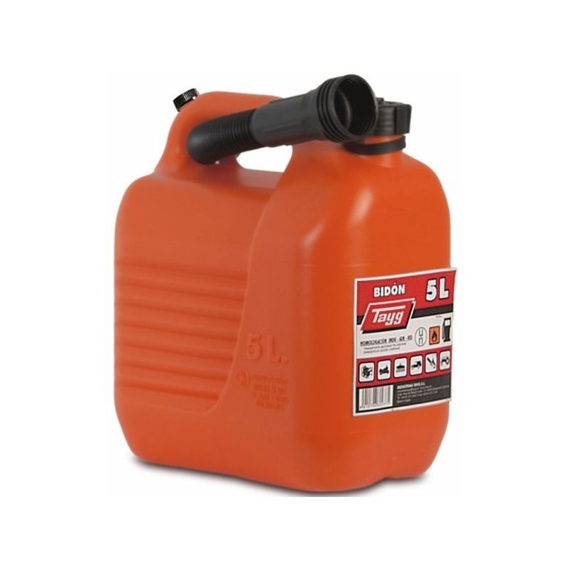 BIDON TRASV.LIQ CARBUR. 230X145X257MM 5LT C/CAN PL RO TAYG