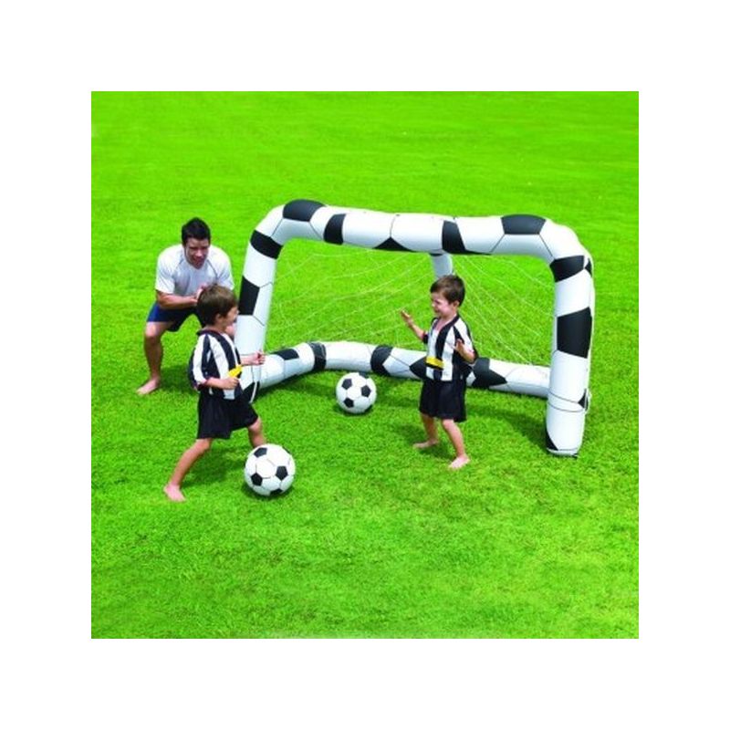PORTERIA PISC. 213X122X137CM HINCH BESTWAY FUTBOL 2BAL 52058