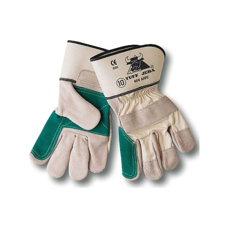 GUANTE SIDERURGIA XL10 AMERICANO REFOR SERR/LONA GR/VER JUBA