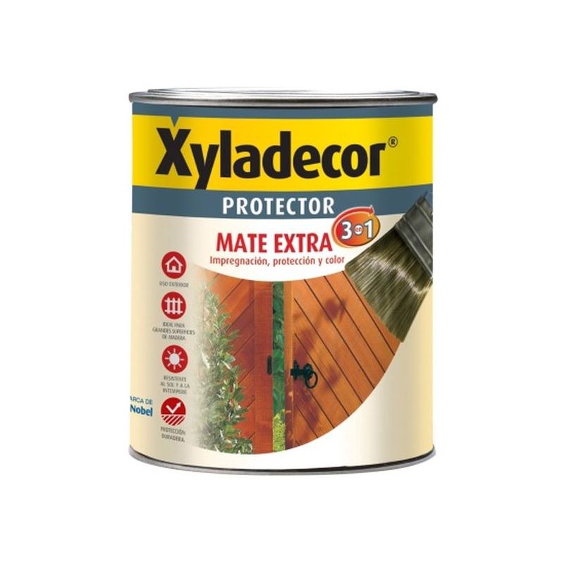 PROTECTOR PREP. MAD 750 ML NOGAL INT/EXT MATE 3EN1 XYLADECOR