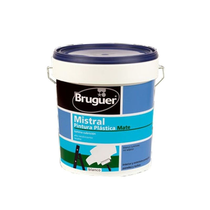 PINTURA PLAST MATE 4 LT BL INT. MISTRAL BRUGUER