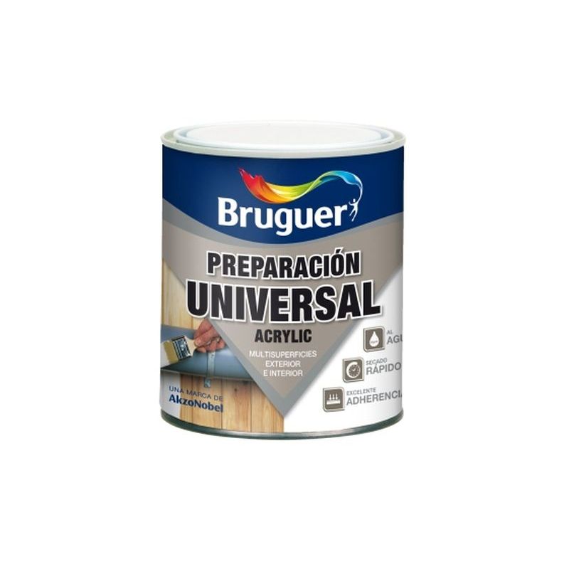 PINTURA PREP. MAD 250 ML BL INT/EXT AGUA ACRIL BRUGUER