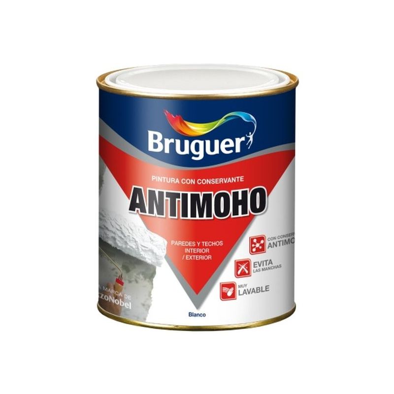 PINTURA PLAST MATE 750 ML BL ANTIMOHO BRUGUER
