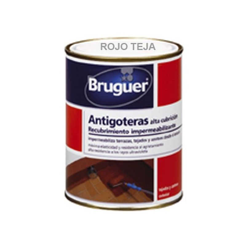 PINTURA ANTIGOTERAS 4 LT RO/TE MATE ALTA CUBRI. BRUGUER