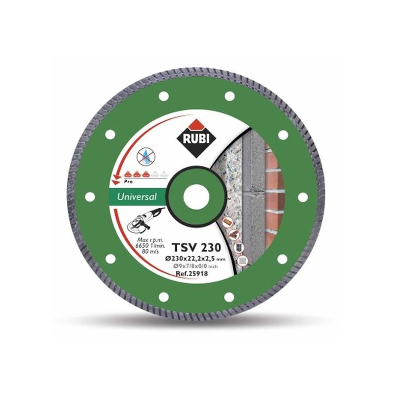 DISCO CORTE G.OBRA 230 MM DIAM BASIC LINE T230-BL RUBI