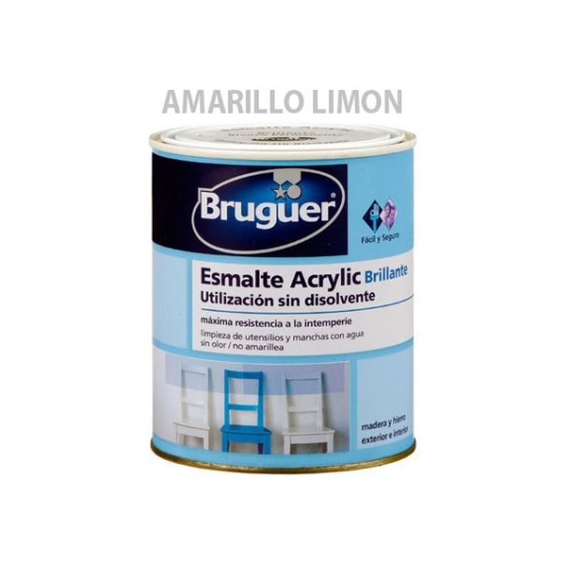 ESMALTE ACRIL BRI. 250 ML AMA/LIM INT/EXT S/OLOR BRUGUER