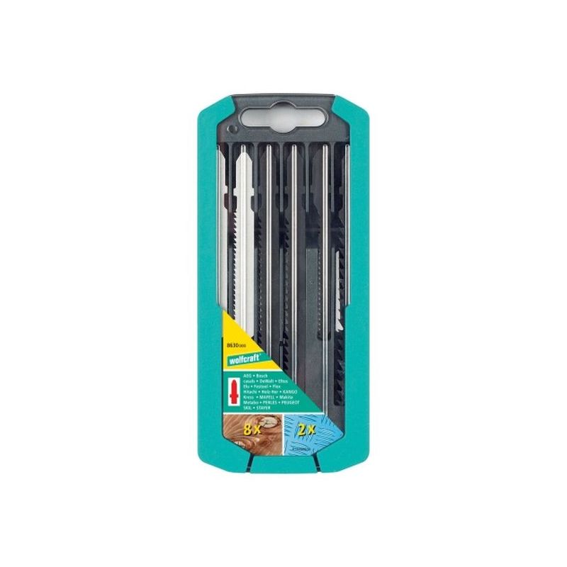 HOJA SIERRA WOLFCRAFT CALAR 8MAD+1MET+1INOX 8630000 10 PZ