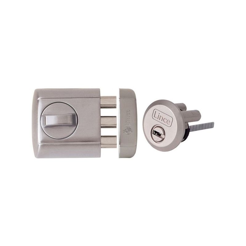 CERROJO SOBR. 7X75+26X24MM 4930-HC PLA CON LLAVE LINCE