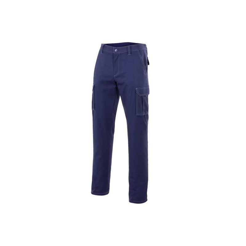 PANTALON TRABAJO T56 ELAST. TERGAL AZ/MAR MLTIBOL VELILLA