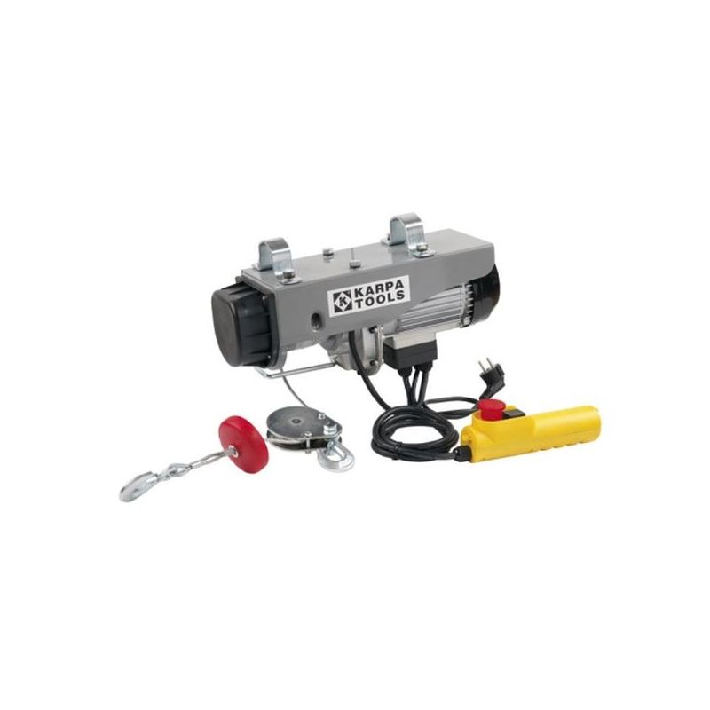 POLIPASTO ELECT 980W 200-400KG 18MT CABLE ACERO 18MT KT