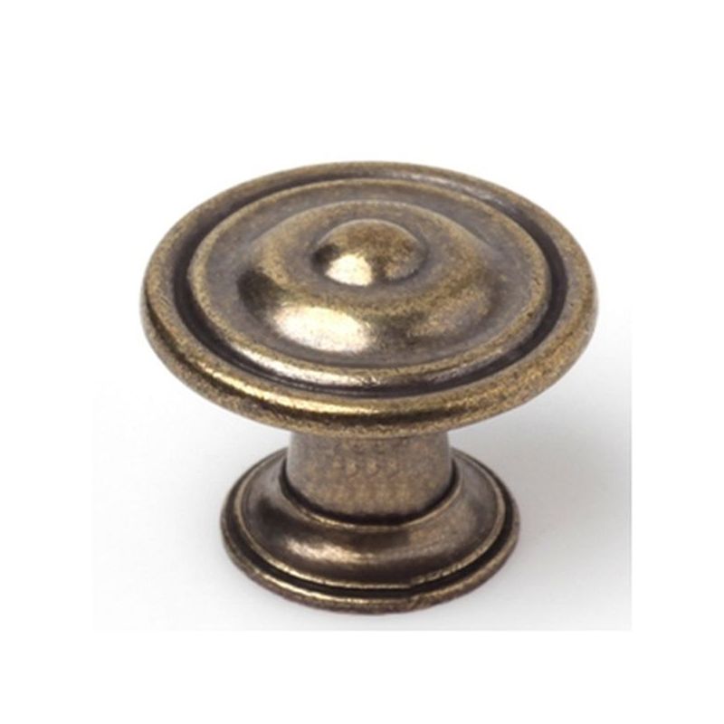 POMO MUEB 30MM ZAMAK CUERO REI