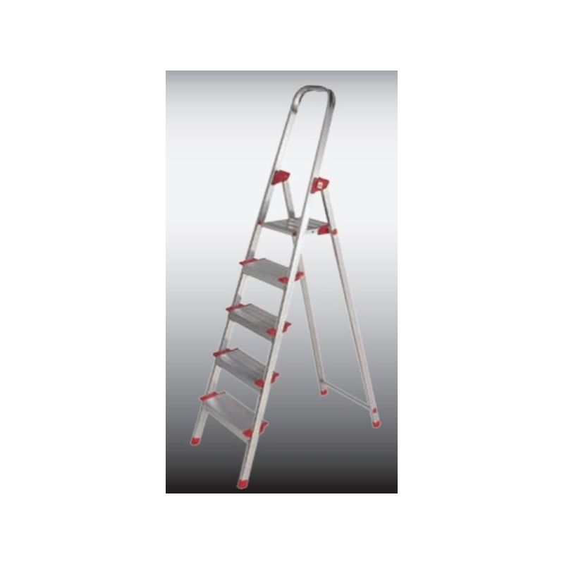 ESCALERA DOM TIJERA 1,02MT 5 PELDAÑOS ALU NEW PLUS KTL