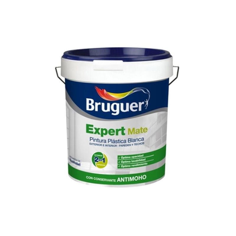 PINTURA PLAST MATE EXT. BL EXPERT BRUGUER 4 LT