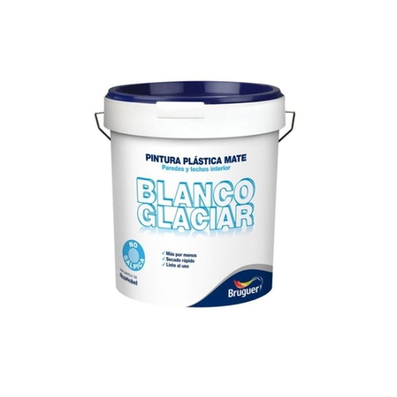 PINTURA PLAST MATE 4 LT BL INT. GLACIAR BRUGUER