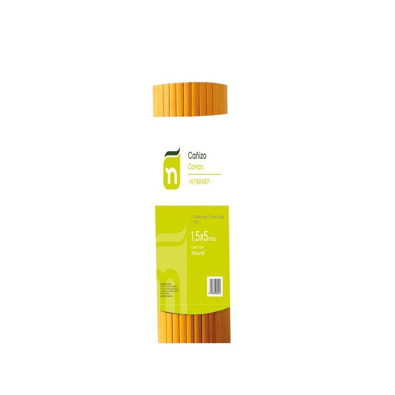 CAÑIZO OCULT. 1,5X5 MT D/CARA NATUUR PVC NAT NT98487
