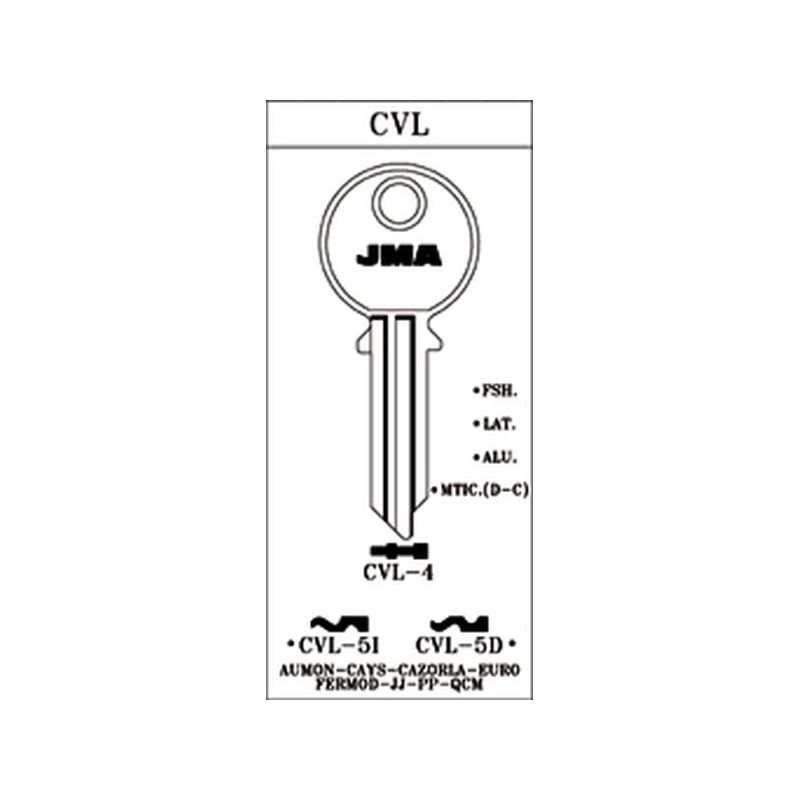 LLAVE CILINDRO EN BRUTO JMA AC CVL-4