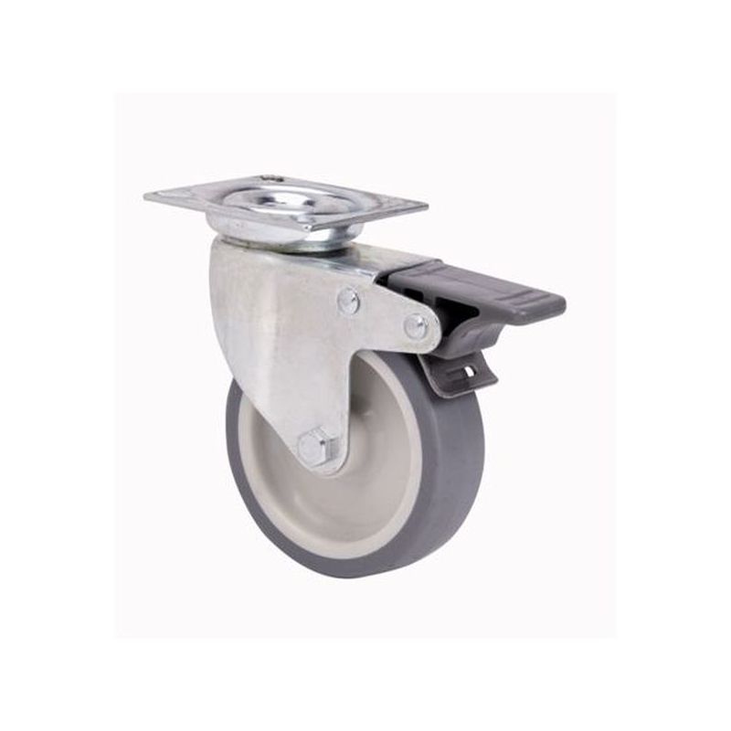 RUEDA GIR C/F 050MM TW0237 PL. 040KG GOMA GR ALEX