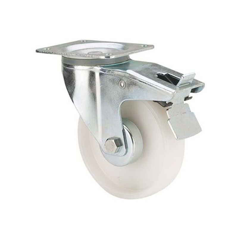RUEDA GIR C/F 100MM TW0207 PL. 150KG POL BL ALEX