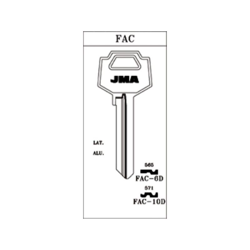 LLAVE CILINDRO EN BRUTO JMA AC FAC-10D