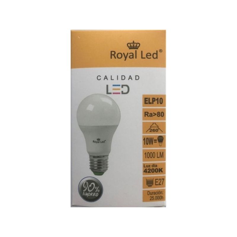 LAMPARA ILUMIN LED ESTAN E27 10W 1000LM 4200K ROYAL LED