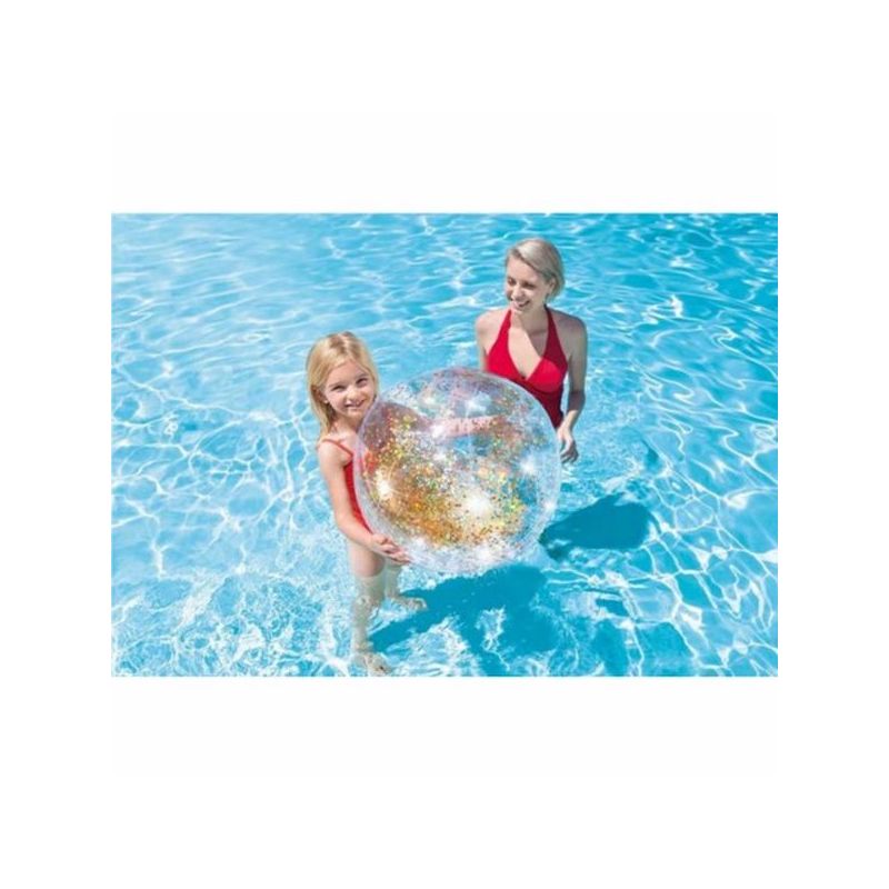 PELOTA PISC. 71CM HINCH INTEX GLITTER 58070NP