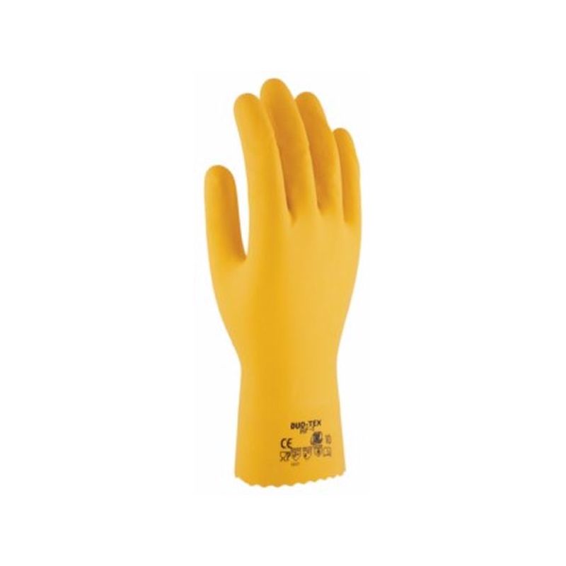 GUANTE QUIMICO M08 33CM 3L LATEX AMA DUO TEX FLOC. RF-1 T-8