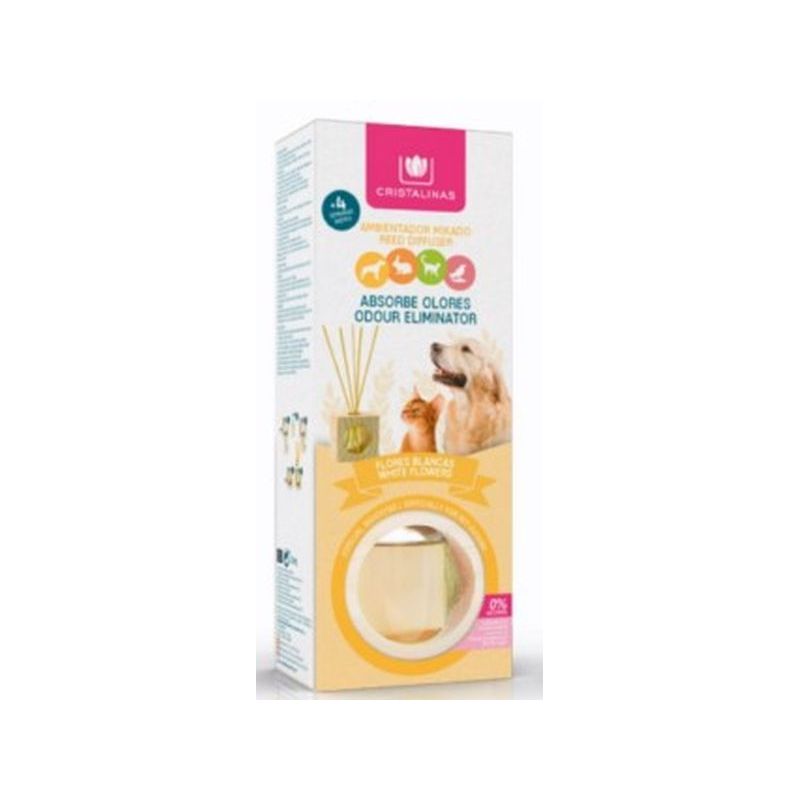 AMBIENTADOR HOG 30ML FLORES BLANCAS CRISTALI. AMA MIKADO ABS