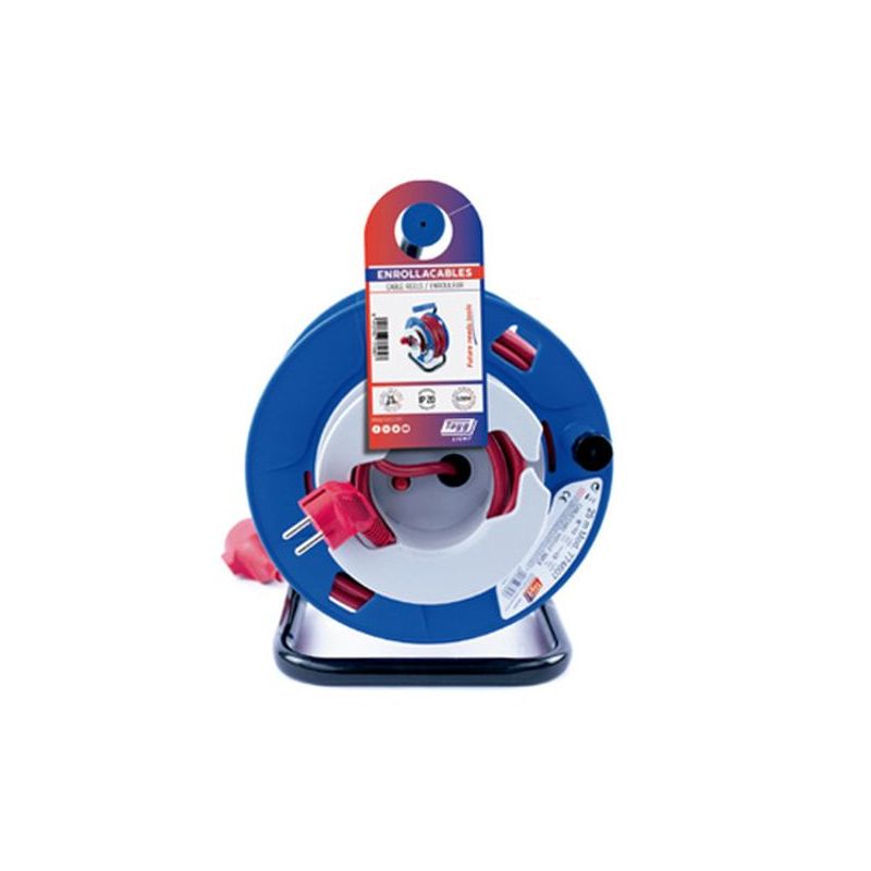 ENROLLACABLE 3X1,5MM 25MT 3200W 240MM IP20 TT BASE AEREA TAY