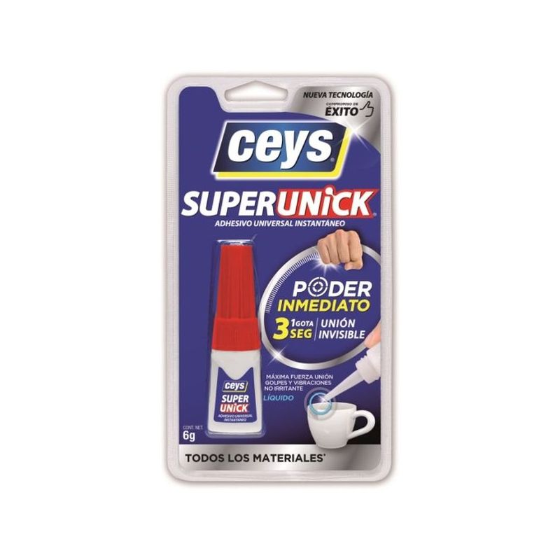 ADHESIVO INSTANTANEO 6 GR UNIV SUPERCEYS CEYS