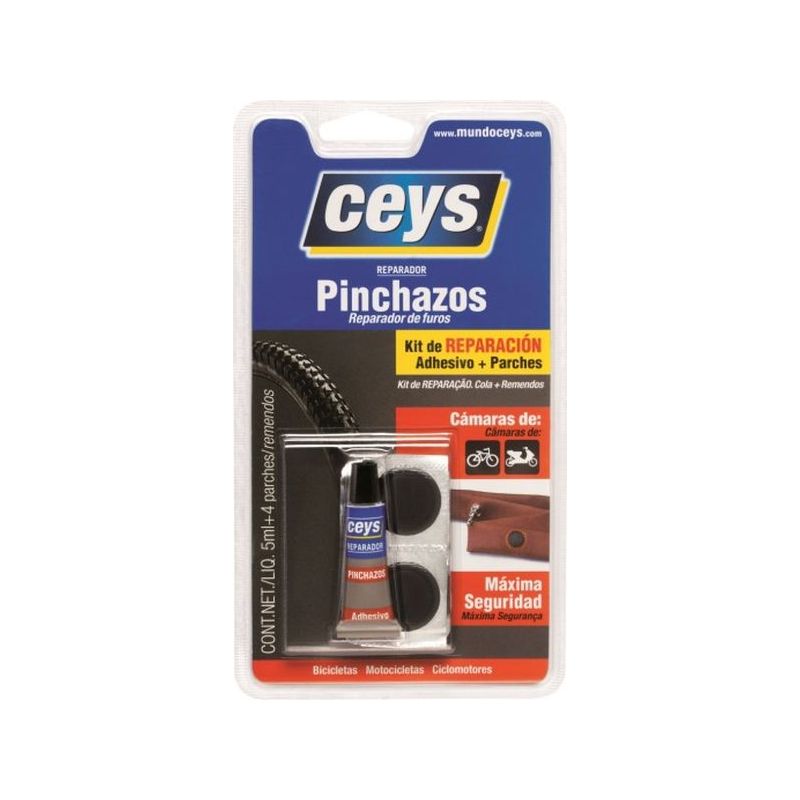 REPARADOR COCHE PINCHAZOS 5 ML CON PARCHES CEYS